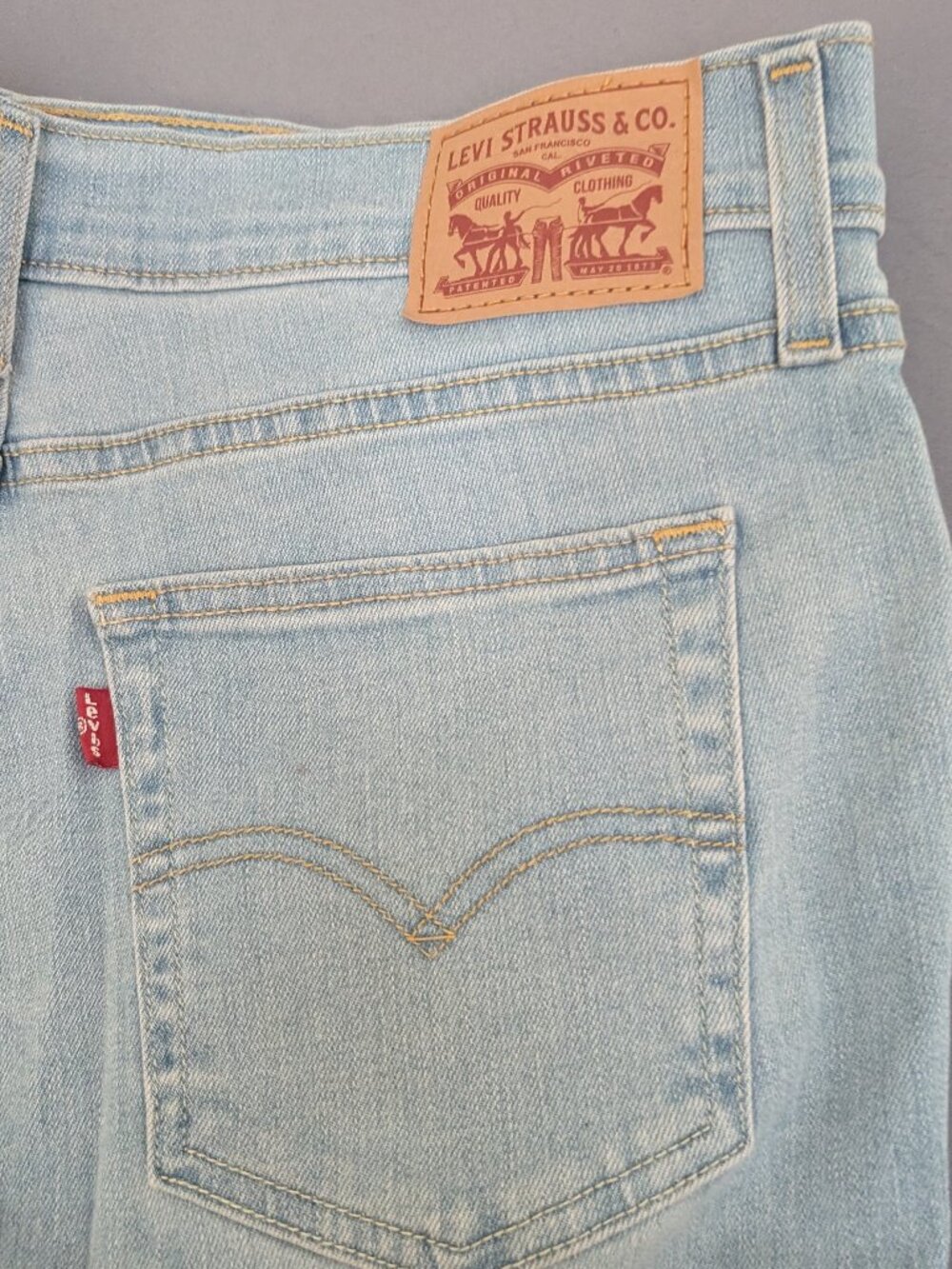 Levi's Light Wash High Rise Straight Jeans Size 31